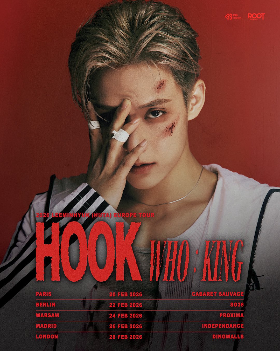 LEE MINHYUK (HUTA) actuará en Madrid el 26 de febrero