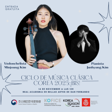 La violonchelista Minjoung Kim clausura el Ciclo de Música Clásica Corea 2025 en Madrid